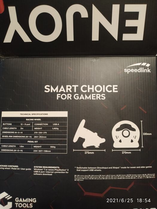 Провідний руль SPEEDLINK Drift O. Z. Racing Wheel