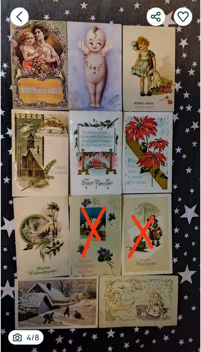 Открытки антикварные.