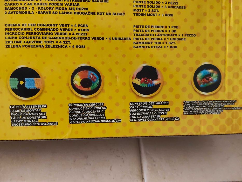 Pista carros com luzes