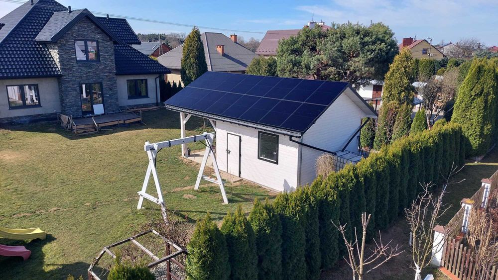 Fotowoltaika 6.375 kW, magazyn 15,36 kWh, Deye 10kW