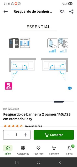 Resguardo de banheira flexível