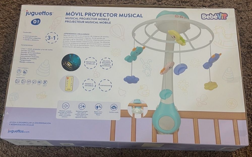 Музичний мобіль - проектор для ліжечка