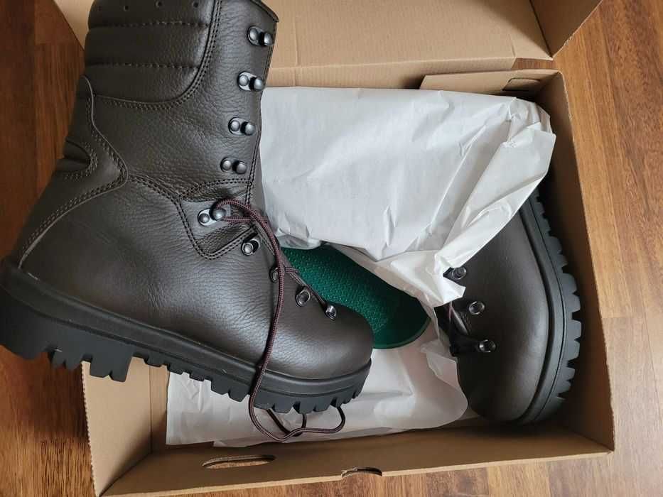 Wojskowe Buty Zimowe Skórzane brązowe 933/MON r. 45