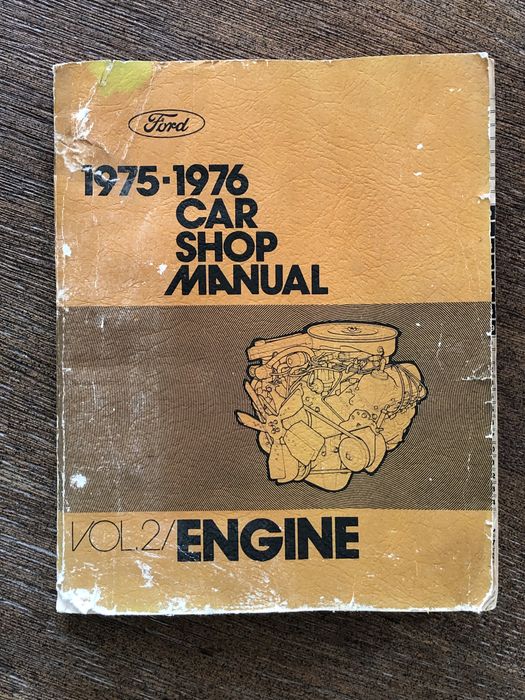 Książka Silnik Ford 1975 76 Car Shop Manual Engine vol 2 retro mechani