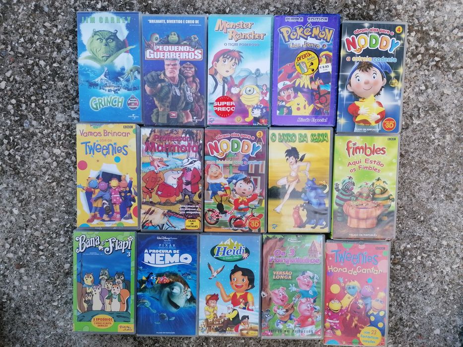 Filmes/desenhos animados em cassete