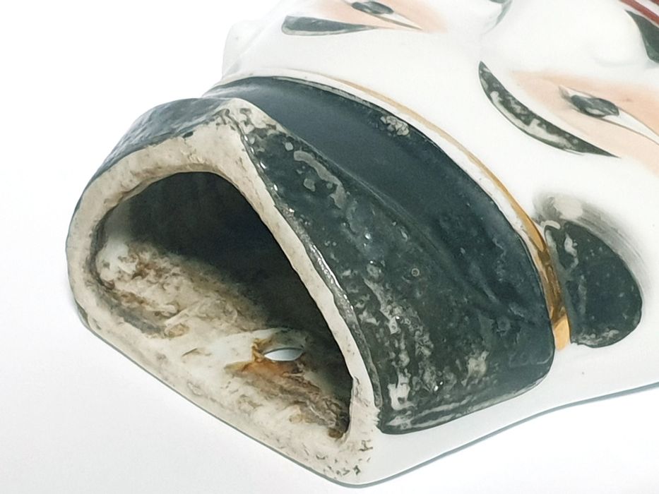 Rara jarra de parede antiga "cara de Chinês" em porcelana