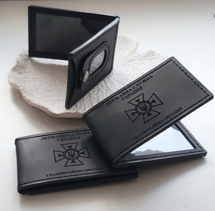 Обкладинки для ДСНС, ДПСУ нового посвідчення  id, пластик. Натуральна