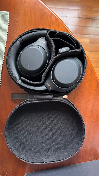 Sony WH-1000XM4 preto fones de ouvido - bom estado