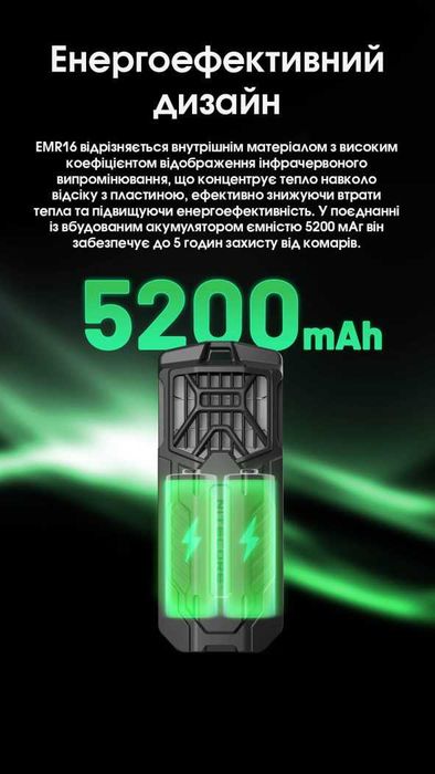 Nitecore EMR16 Фумігатор Бездротовий - 5200 мАг | ОФ. ГАРАНТІЯ 1 РІК!