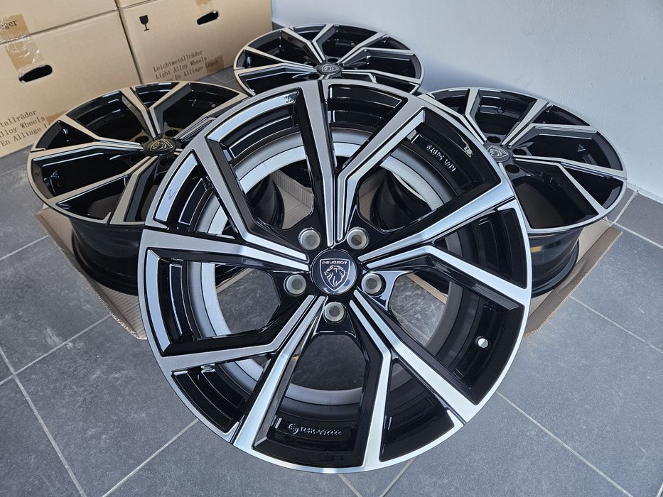 Peugeot 18 " Nowe 5x108 Felgi 3008 / 5008 / 508 Czarne Alufelgi