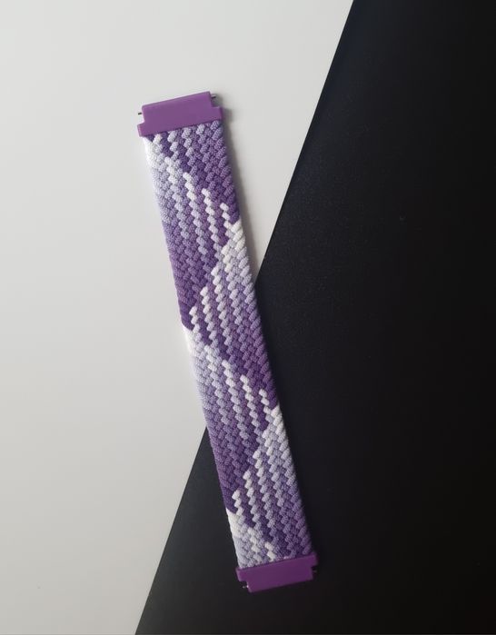 Pasek plecionego materiału 20 mm do zegarka Samsung, Huawei, Amazfit,