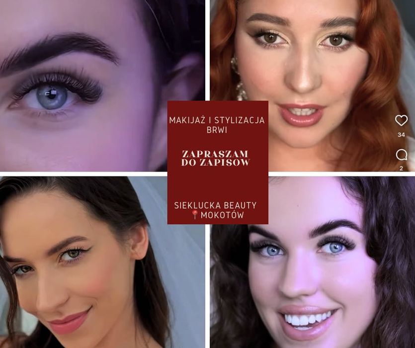 Makijaż /Włosy /Laminacja brwi / henna pudrowa/regulacja