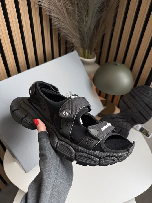 Жіночі сандалі босоніжки Balenciaga 3XL Sandals 36-45р Black White Cream Dirty