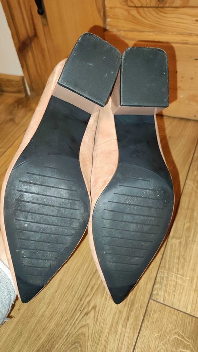 ZARA Pantofelki roz 39 niski obcas Raczej NOWE