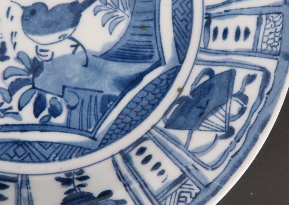 Prato porcelana azul e branca da China