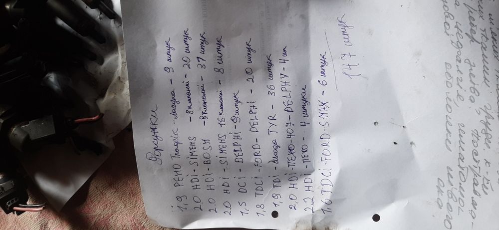 Форсунки simens Bosw Delfi