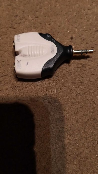 adaptador RCA Y Splitter para áudio e vídeo AV 3,5