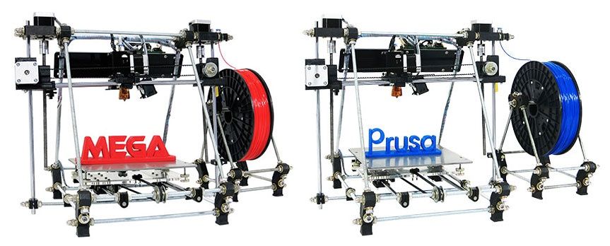 3d принтер Mega Prusa i3 формат 300мм*300мм 3dStuffmaker Kit