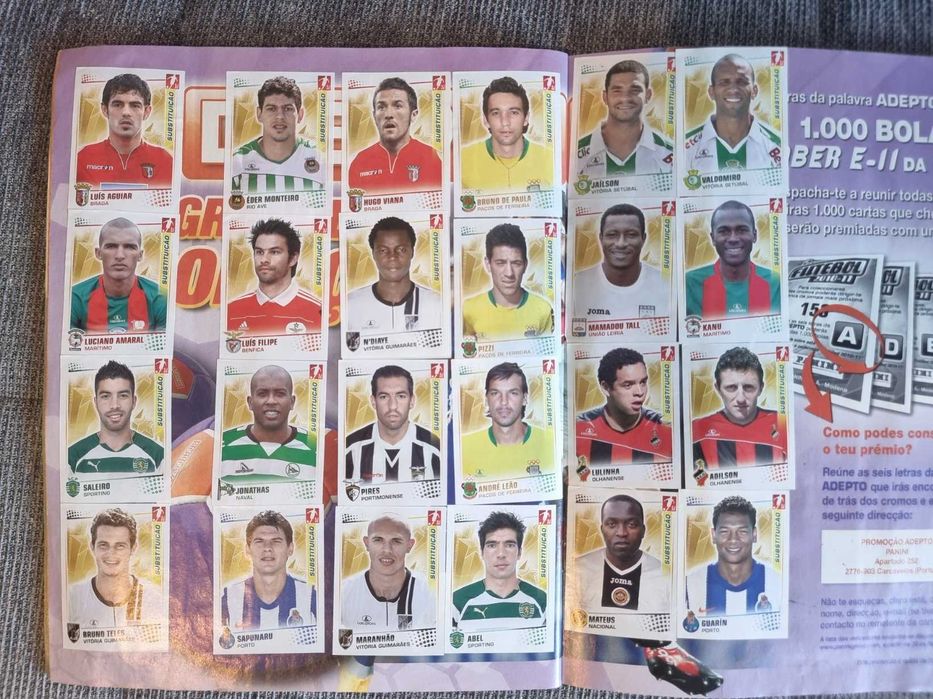 Caderneta completa Futebol 2010-11