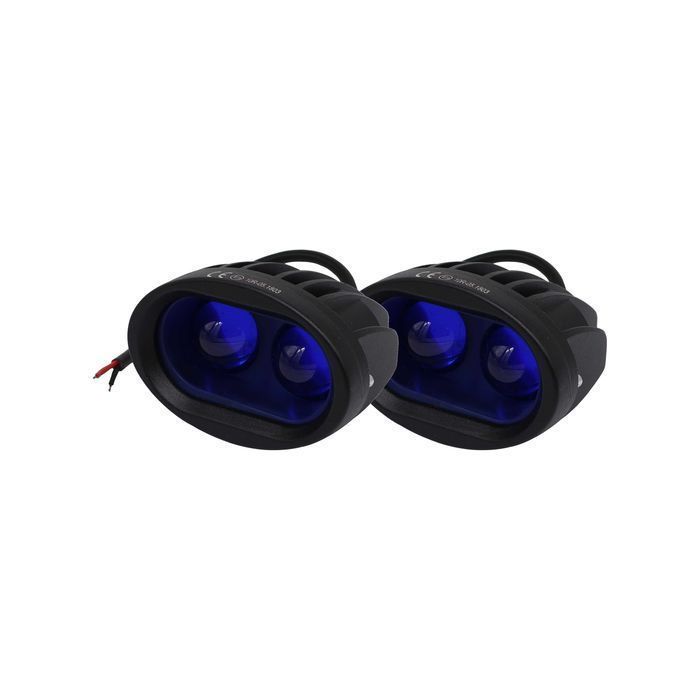2x LAMPA STRUMIENIOWA Opryskiwacza Niebieska LED 2x10W 2000Lm [8854]