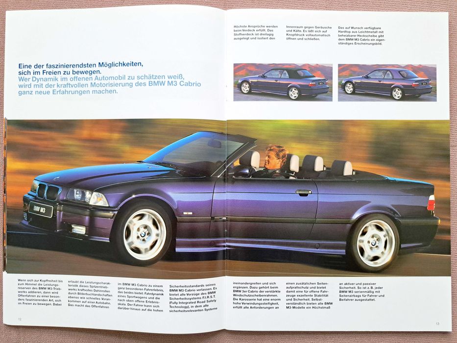 BMW M-Power 1999 prospekt 46 str./ M3 E36, M5 E39, MRoadster & MCoupe