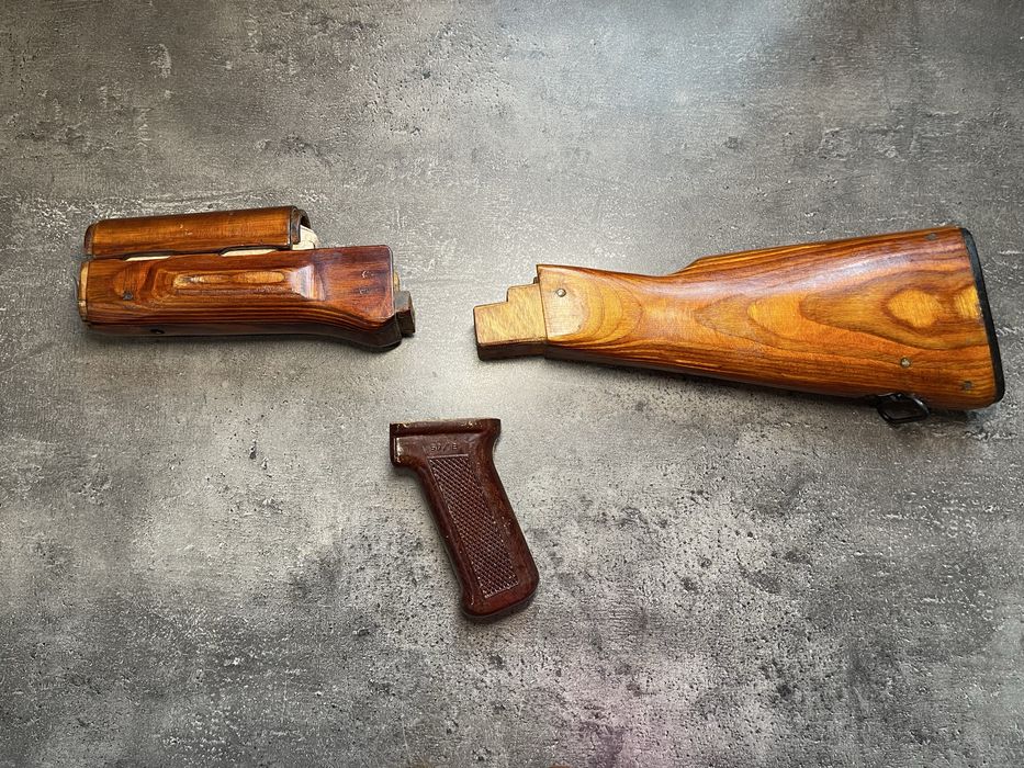 Деревʼяний обвіс АК-47 АКМ АК-74 приклад цівка руківʼя ремінь накладка