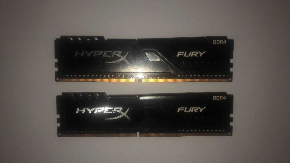 ОЗУ HyperX 16 GB (2x8GB) DDR4 2666 MHz Fury Black