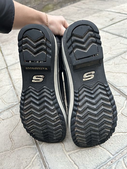 зимние непромокаемые термо сапоги чоботи снегоходы Skechers 39-39,5p