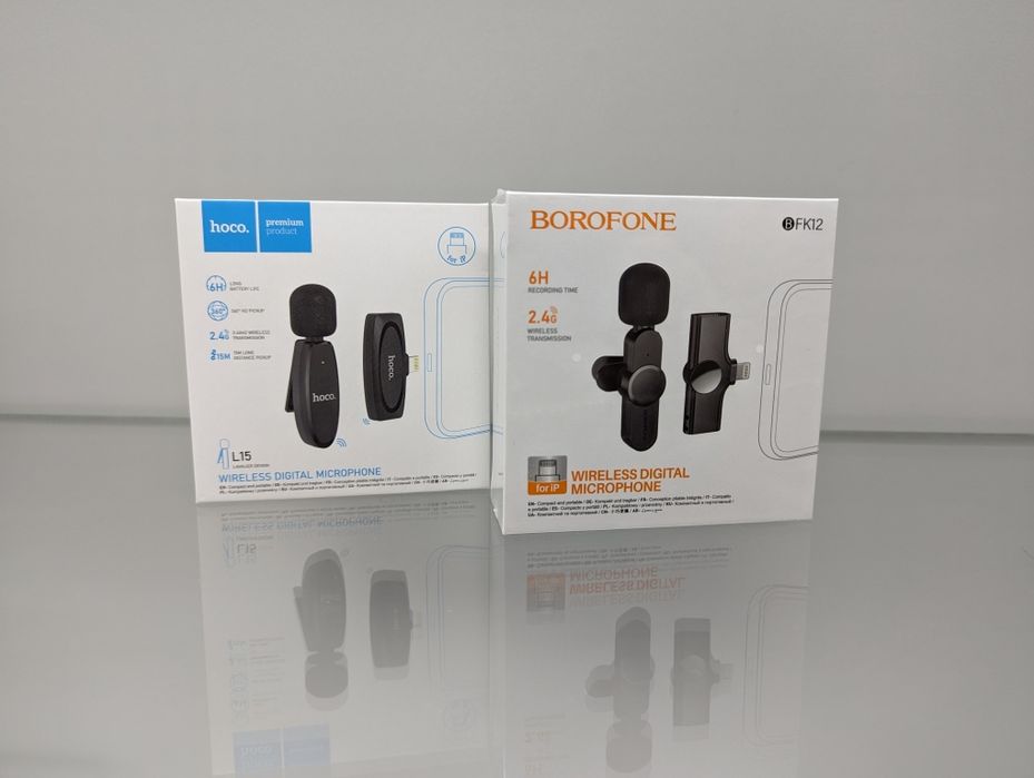 Микрофон петличка для iphone Hoco L15 Lightning