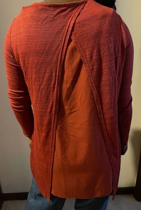 Camisola malha fina Bordeaux