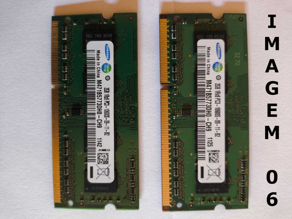 Memórias Diversas Marcas SODDIM DDR3 - Kits 02 unidades