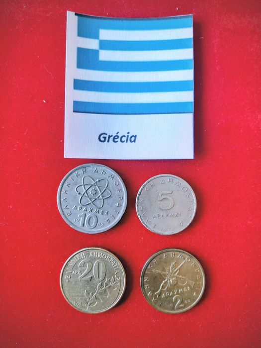 Moedas da Grécia (4uni)