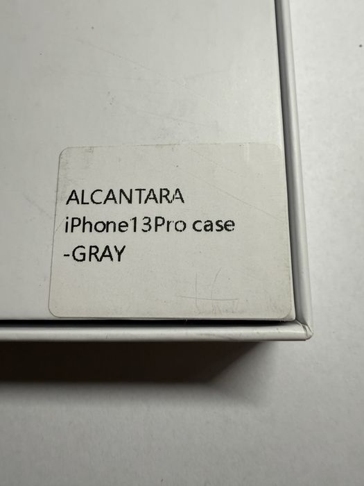 Case na iphone 13 pro z alkantary szary Nobleskin