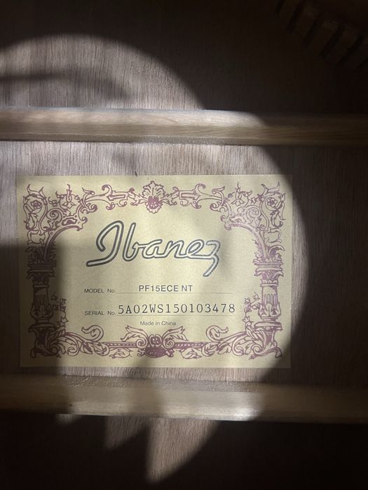 гітара Ibanez PF15ECE NT