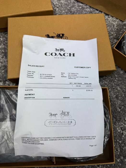 Ремень і гаманець Coach ремінь кошилек, набор новий повний комплект