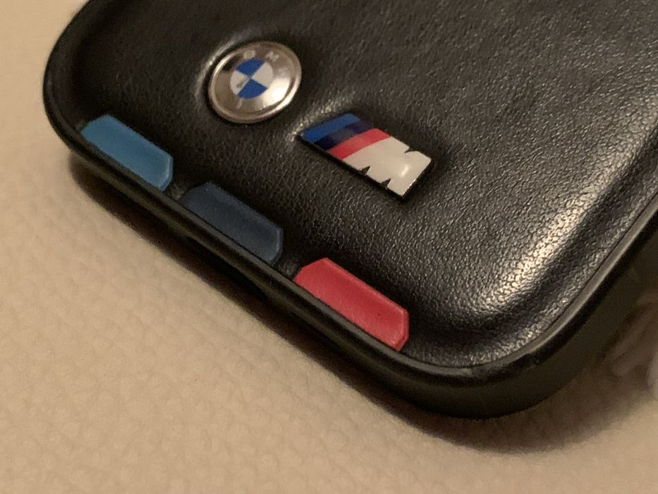 Case/etui na iPhone 14 Pro BMW MPower oryginał czarny skórzany