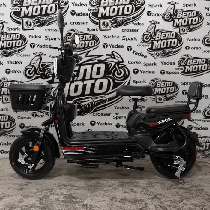 Електроскутер CORSO T-ROK32 500W 48V20Ah • До 45 км • 14” • Сигналізація • Новий