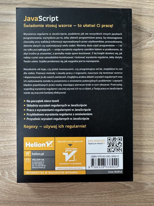 Regex Tomasz Sochacki JavaScript Wyrażenia regularne dla programistów