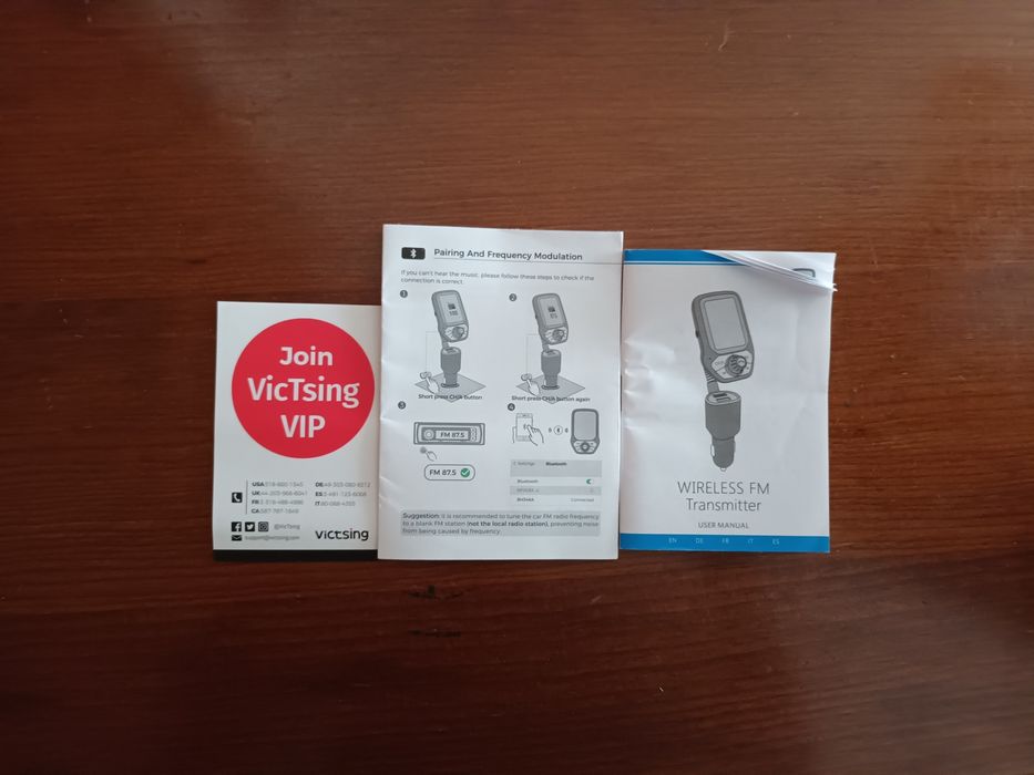 Bluetooth FM Transmiter VicTsing model BH346A