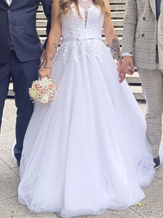 Suknia ślubna +koło