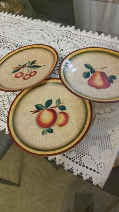 Talerze dekoracyjne Villeroy & Boch Dresden lata 30.–50. XX wieku