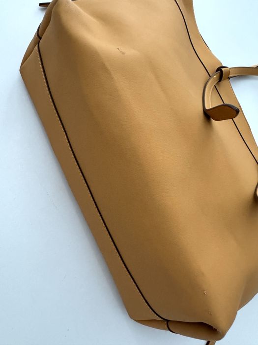 ZARA musztardowa torba shopperka