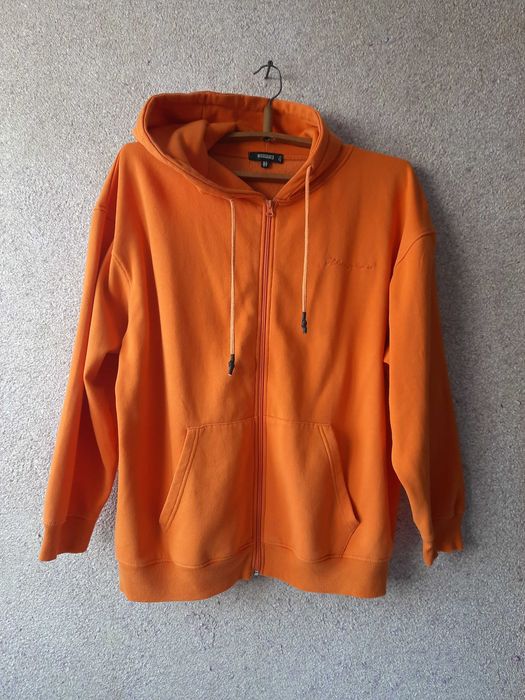 Толстовка Missguided помаранчева XL з капюшоном на блискавці