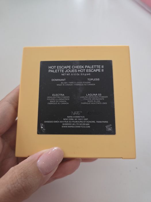Paleta nars hot escape cheek palette II