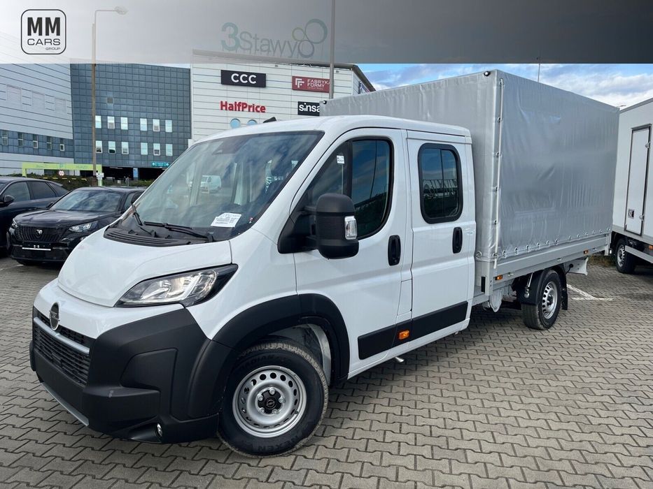 Opel movano Podwozie Załogowe L4 180KM MT6 + skrzynia z plandeką  Podwozie Załogowe L4 2.2 Diesel 180KM MT6