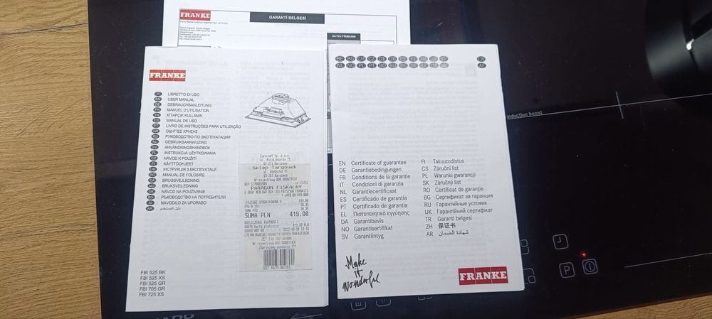 Okap Franke model 525 GR