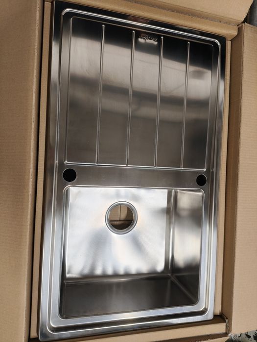 Zlew stal nierdzewna SMEG 1 komorowy z ociekaczem 86x50 cm
