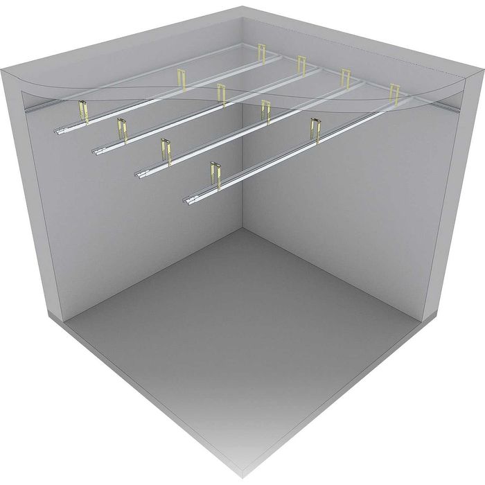 Wieszak ES płaski do profili CD 60x75 mm 60/75  sztuki