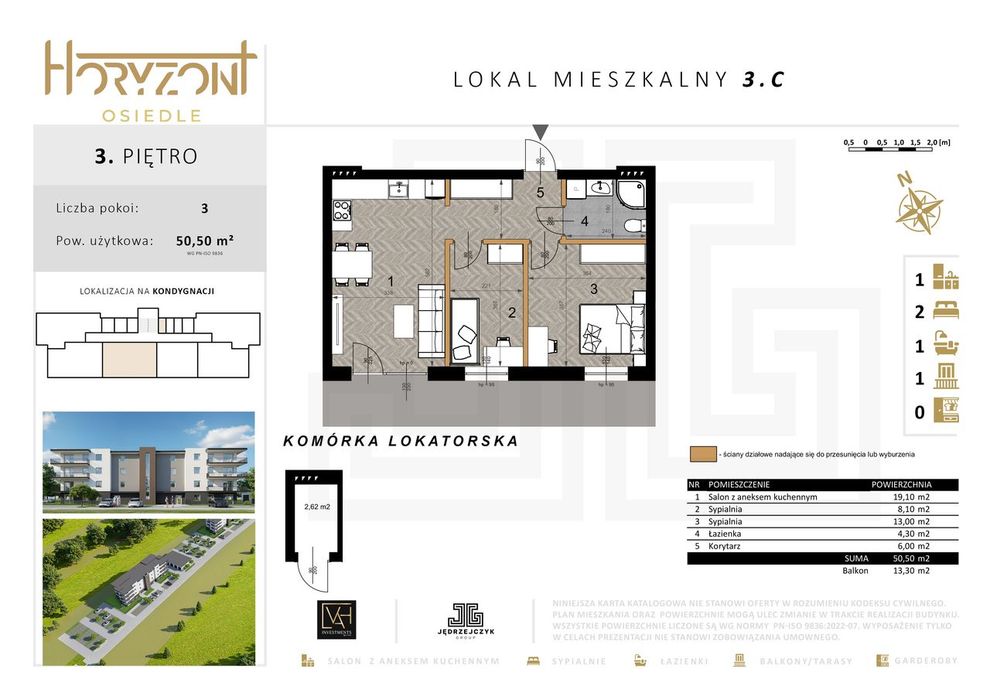 Mieszkanie 3.C | Osiedle Horyzont 4