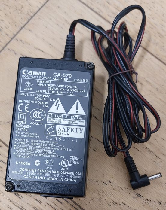 Оригинальные блок питания Canon CA-570 и аккумулятор Canon BP-2L14